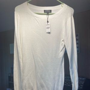 Brand new tags still on it express sweater cream color